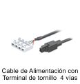 Cable de Alimentacin con Terminal de tornillo de 4 vas
