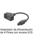 Adaptador de Alimentacin de 4 Pines con acceso E/S