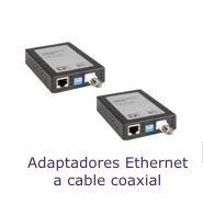 Adaptadores Ethernet a cable coaxial
