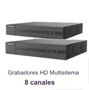 Grabadores HD Multisitema  de <b>8 canales</b>