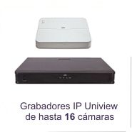 Grabadores IP UNV de hasta 16 cmaras