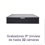 Grabadores IP UNV de hasta 32 cmaras